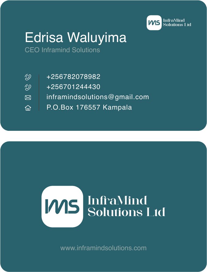 InfraMind business card