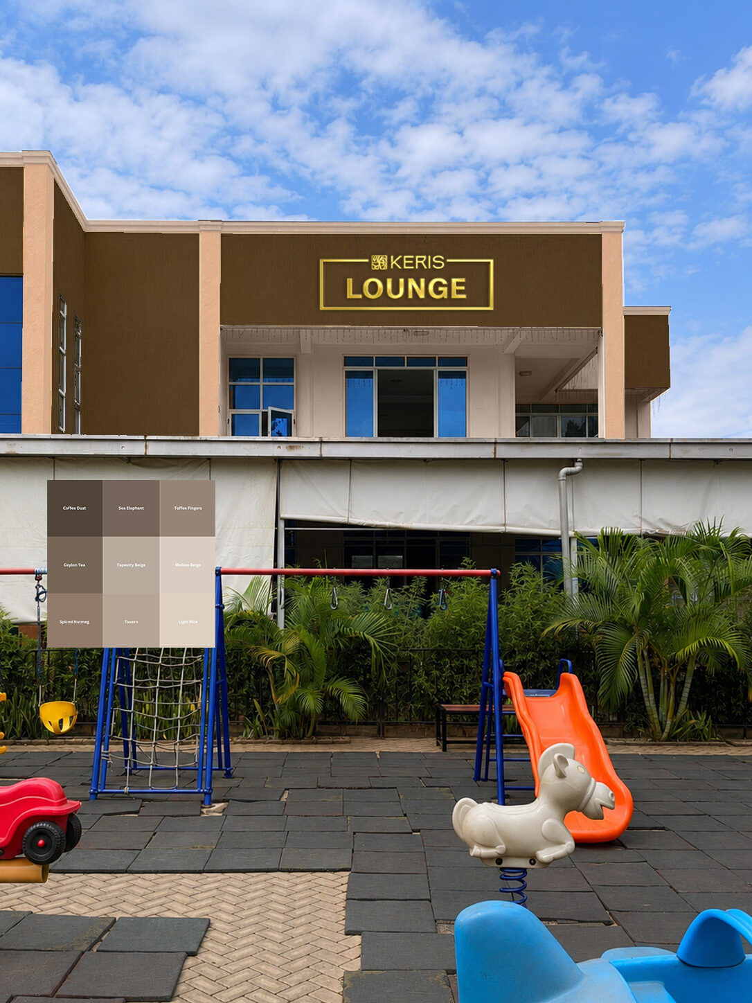 Keris lounge signage mockup